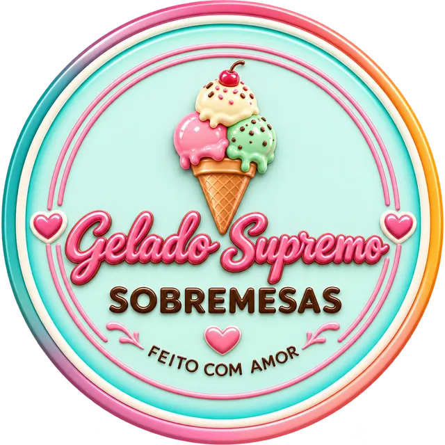 Logo Gelado Supremo Sobremesas, feitas com amor